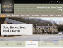 Tablet Screenshot of ladybower-inn.co.uk